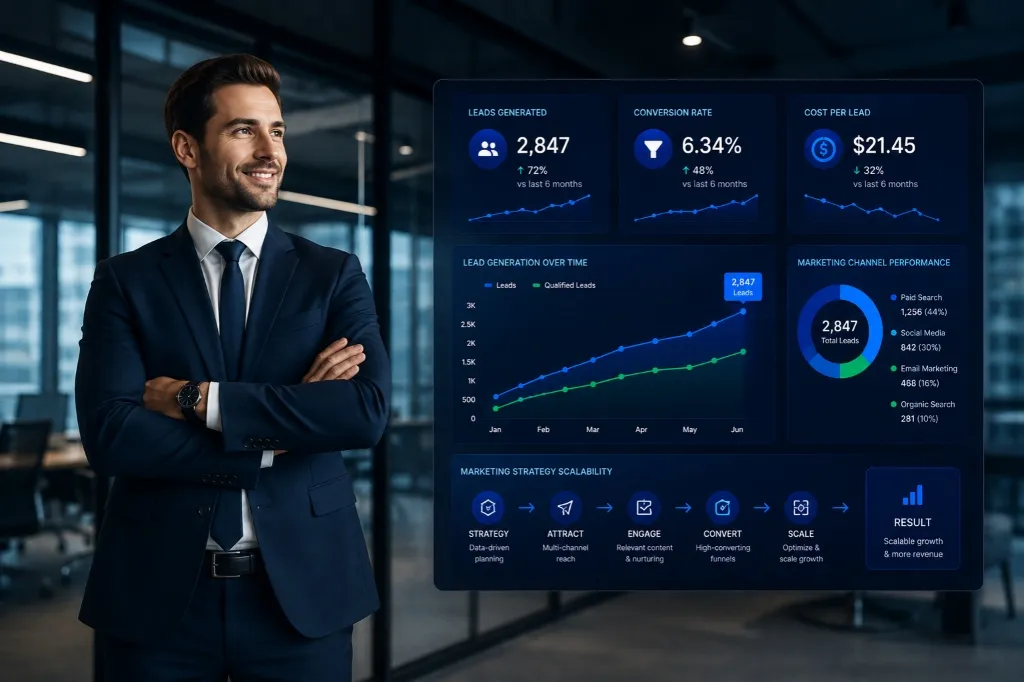 Web Development Agency Dashboard and Growth Analytics